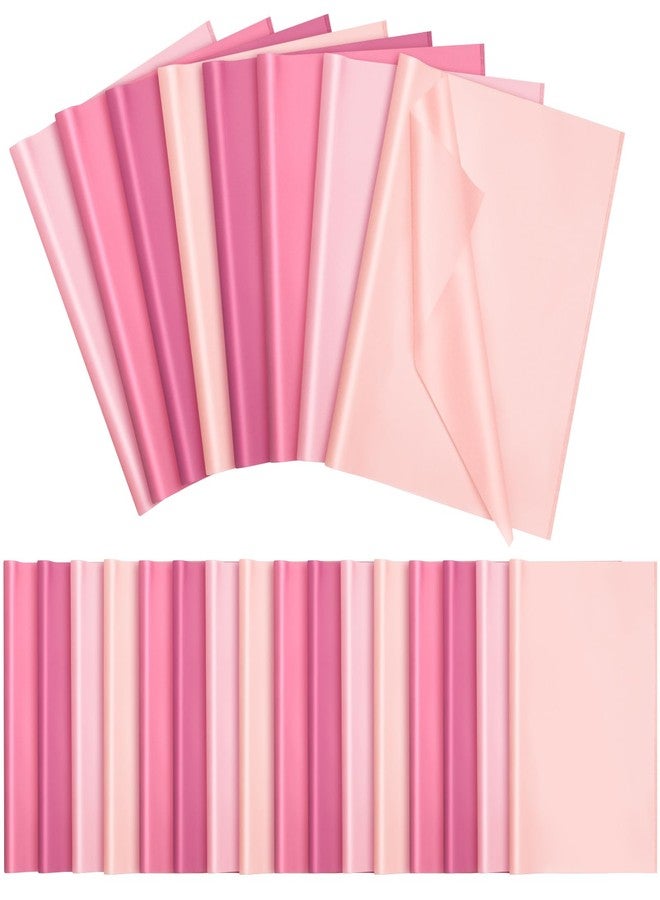 Qilery 500 Sheets Valentine's Day Pink Tissue Paper Bulk for Gift Bags 15 x 20 Inch Acid Free Packaging Wrapping Paper Sheets for Galentines Day Wedding Decoration DIY Flower, Pom Poms Craft Supplies - Image 1